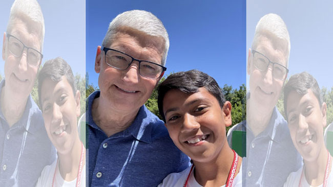 Tim Cook: Un ragazzo di 13 anni con Tim Cook…un post virale