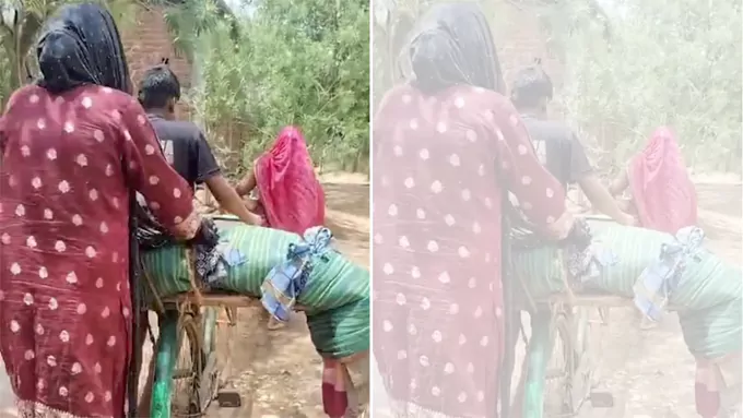 హృదయ విదారకం.. సైకిల్ పై అంతిమయాత్ర