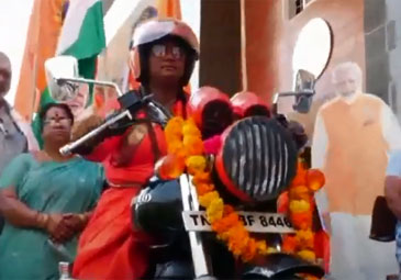 Bullet Rani: ప్రధాని మోదీకి మద్దతుగా ‘బుల్లెట్‌ రాణి’ దేశవ్యాప్త ప్రచారం